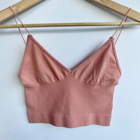 NWOT Free People Ribbed V-Neck Bralette XS/S - Picture 6 of 7